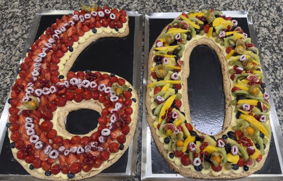 Photo Number Cake 60 Photo Number Cake 60